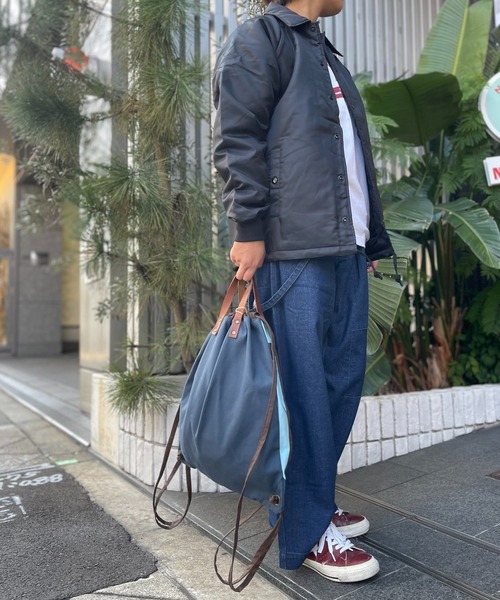 GREEN BOWL(グリーンボウル)の「GREEN BOWL Knapsack/グリーンボウルナップサック(バックパック/リュック・メンズ・インディゴブルー/オリーブ/サックスブルー・FREE)」の4枚目の写真