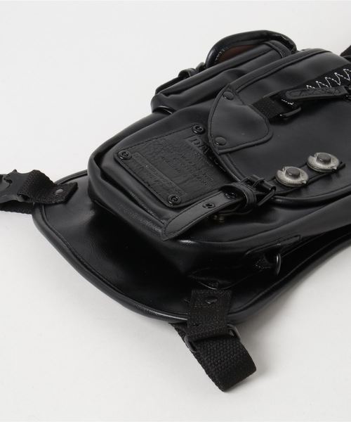 DEVICE（デバイス）の「DEVICE デバイス strong 2way レッグポーチ ショルダーバッグ（ボディバッグ/ウエストポーチ・メンズ・ブラック/ブラウン/グレー/カーキ・FREE）」の6枚目の写真