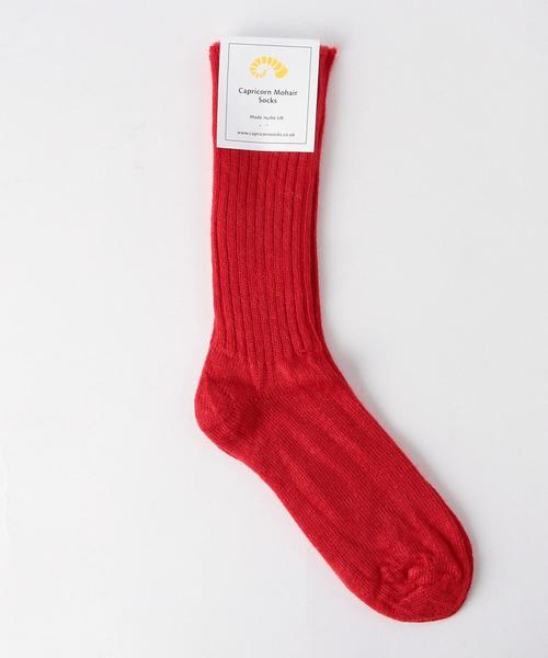 BEAUTY&YOUTH UNITED ARROWS（ビューティーアンドユースユナイテッドアローズ）の「＜Capricorn Mohair Socks＞モヘヤ混ソックス◆（ソックス/靴下・レディース・ホワイト/ライトグレー/レッド/ネイビー・FREE）」の4枚目の写真