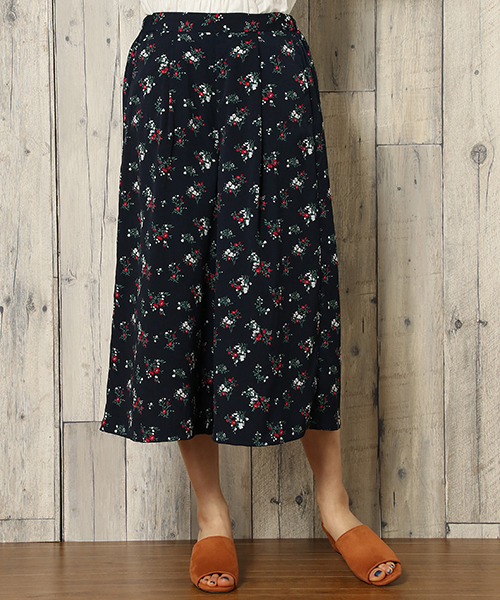 LBC(エルビーシー)の「花柄プリントイージーパンツ(その他パンツ・レディース・ネイビー/イエロー・M/L/MEDIUM/LARGE)」の3枚目の写真