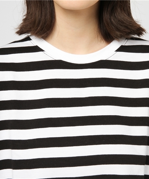 reca（レカ）の「ボリューム袖 ボーダーカットソー（Tシャツ/カットソー・レディース・ブラック/ピンク/ネイビー・FREE）」の15枚目の写真