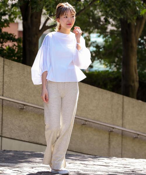 Another Edition(アナザーエディション)の「ソデボリュームプルオーバー●(シャツ/ブラウス・レディース・オフホワイト/クリーム・フリー)」の15枚目の写真