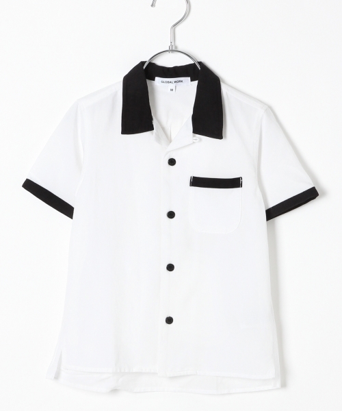 GLOBAL WORK（グローバルワーク）の「【キッズ】オープンカラーシャツ半袖/749059（シャツ/ブラウス・キッズ・ホワイト/その他1/オレンジ/ネイビー・X-LARGE/LARGE/SMALL/XX-LARGE/MEDIUM）」の14枚目の写真