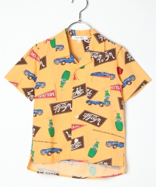 GLOBAL WORK（グローバルワーク）の「【キッズ】オープンカラーシャツ半袖/749059（シャツ/ブラウス・キッズ・ホワイト/その他1/オレンジ/ネイビー・X-LARGE/LARGE/SMALL/XX-LARGE/MEDIUM）」の15枚目の写真