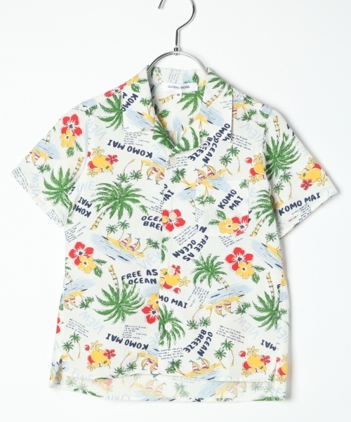 GLOBAL WORK（グローバルワーク）の「【キッズ】オープンカラーシャツ半袖/749059（シャツ/ブラウス・キッズ・ホワイト/その他1/オレンジ/ネイビー・X-LARGE/LARGE/SMALL/XX-LARGE/MEDIUM）」の13枚目の写真