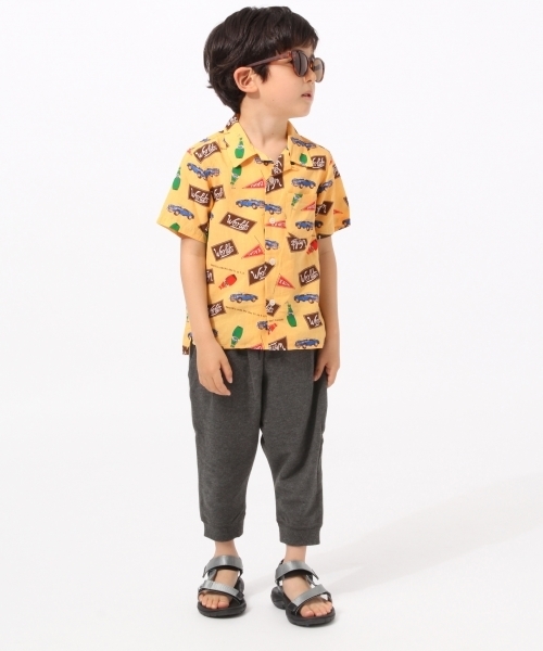 GLOBAL WORK（グローバルワーク）の「【キッズ】オープンカラーシャツ半袖/749059（シャツ/ブラウス・キッズ・ホワイト/その他1/オレンジ/ネイビー・X-LARGE/LARGE/SMALL/XX-LARGE/MEDIUM）」の11枚目の写真