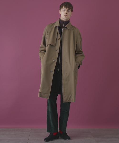 STUDIOUS（ステュディオス）の「コーデュロイ2タックワイドパンツ（その他パンツ・メンズ・グリーン/ブラウン・2/1）」の5枚目の写真