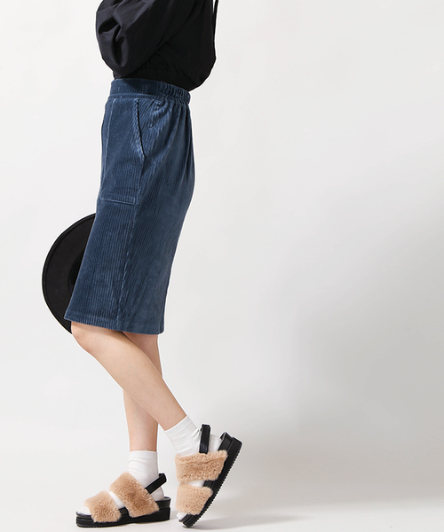 WEGO（ウィゴー）の「WEGO/カットコールタイトミドルスカート（スカート・レディース・キャメル/ブラック/ダークグリーン・FREE）」の11枚目の写真