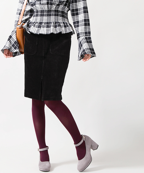 WEGO（ウィゴー）の「WEGO/カットコールタイトミドルスカート（スカート・レディース・キャメル/ブラック/ダークグリーン・FREE）」の20枚目の写真