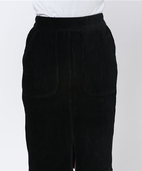 WEGO（ウィゴー）の「WEGO/カットコールタイトミドルスカート（スカート・レディース・キャメル/ブラック/ダークグリーン・FREE）」の6枚目の写真