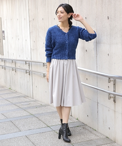 laboratory work（ラボラトリーワーク）の「フェザーテープカーディガン（カーディガン/ボレロ・レディース・グレー/ピンク/ブルー系その他・MEDIUM）」の12枚目の写真