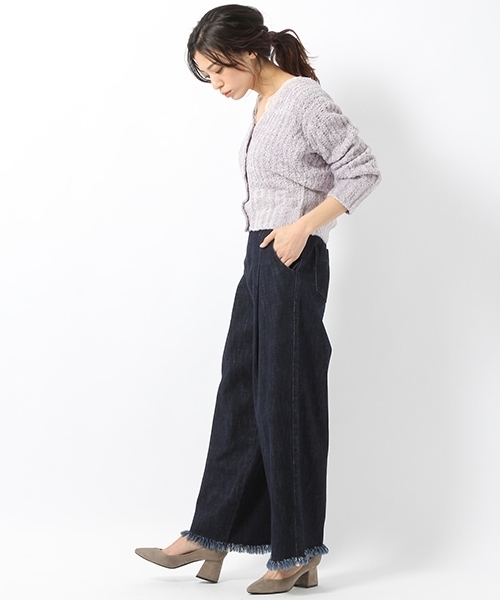 laboratory work（ラボラトリーワーク）の「フェザーテープカーディガン（カーディガン/ボレロ・レディース・グレー/ピンク/ブルー系その他・MEDIUM）」の14枚目の写真