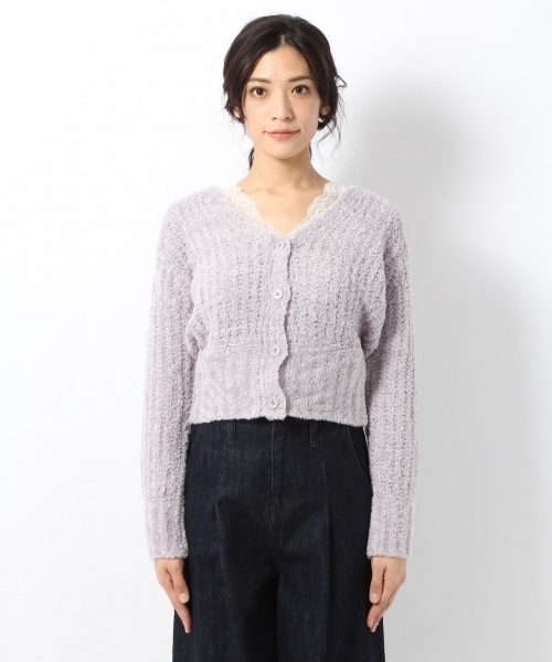 laboratory work（ラボラトリーワーク）の「フェザーテープカーディガン（カーディガン/ボレロ・レディース・グレー/ピンク/ブルー系その他・MEDIUM）」の15枚目の写真