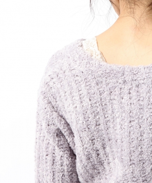 laboratory work（ラボラトリーワーク）の「フェザーテープカーディガン（カーディガン/ボレロ・レディース・グレー/ピンク/ブルー系その他・MEDIUM）」の18枚目の写真