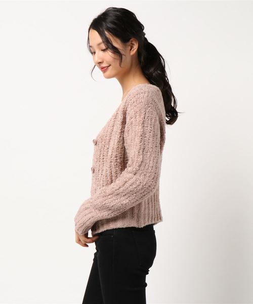 laboratory work（ラボラトリーワーク）の「フェザーテープカーディガン（カーディガン/ボレロ・レディース・グレー/ピンク/ブルー系その他・MEDIUM）」の5枚目の写真