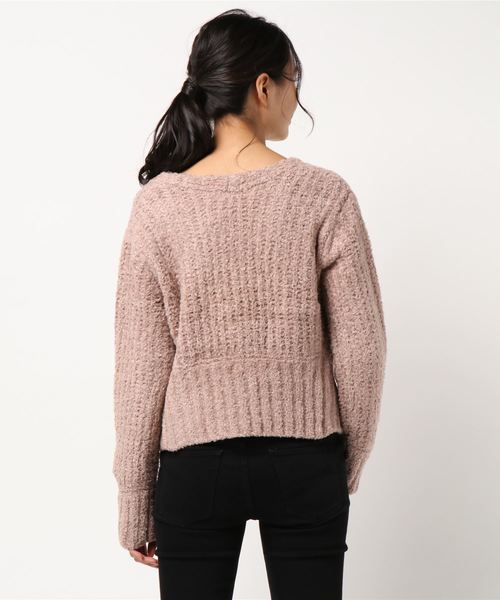 laboratory work（ラボラトリーワーク）の「フェザーテープカーディガン（カーディガン/ボレロ・レディース・グレー/ピンク/ブルー系その他・MEDIUM）」の6枚目の写真