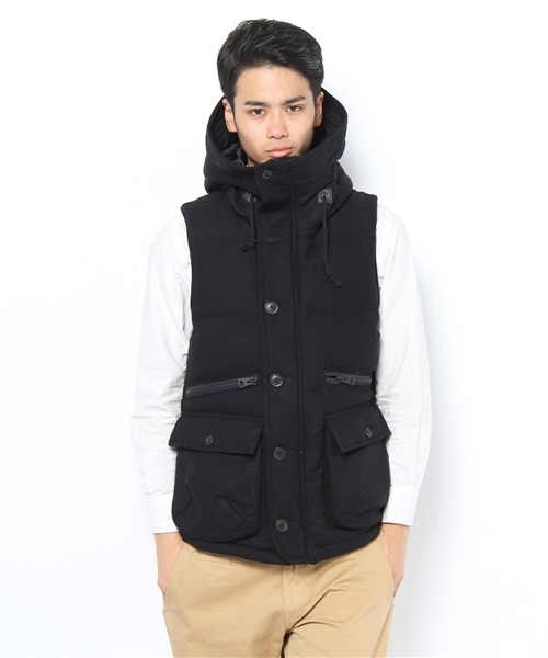And A(アンドエー)の「B-7 DOWN VEST(ダウンベスト・メンズ・オリーブ/ネイビー/キャメル・44/42)」の3枚目の写真