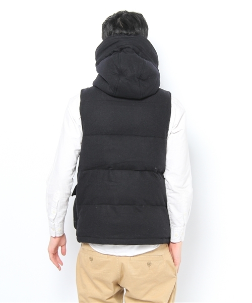 And A(アンドエー)の「B-7 DOWN VEST(ダウンベスト・メンズ・オリーブ/ネイビー/キャメル・44/42)」の5枚目の写真