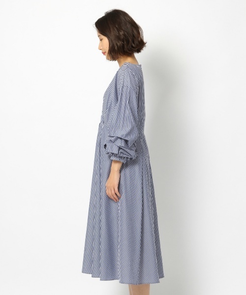 laboratory work（ラボラトリーワーク）の「カシュクールアレンジ袖ワンピース（ワンピース・レディース・ネイビー/グレー・MEDIUM）」の16枚目の写真