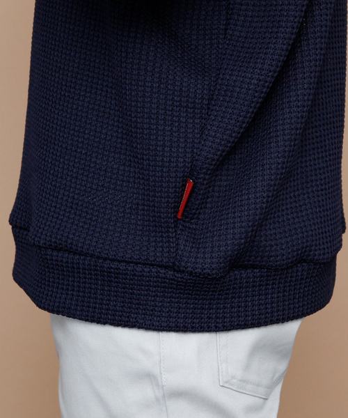 EMMA CLOTHES（エマクローズ）の「畦ビッグシルエットニット（ニット/セーター・メンズ・ネイビー/マスタード/ホワイト/ピンク/グリーン/ブラック/ベージュ・FREE）」の18枚目の写真