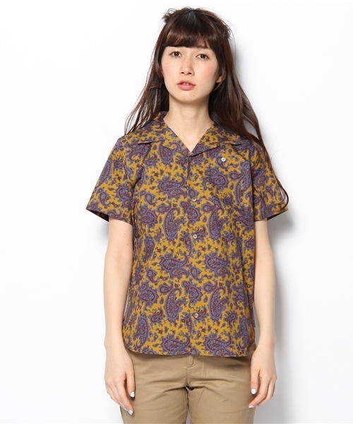 BEAMS BOY(ビームスボーイ)の「○O.ペイズリー後釦襟(シャツ/ブラウス・レディース・イエロー/ネイビー・ONE SIZE)」の3枚目の写真