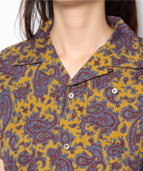 BEAMS BOY(ビームスボーイ)の「○O.ペイズリー後釦襟(シャツ/ブラウス・レディース・イエロー/ネイビー・ONE SIZE)」の6枚目の写真