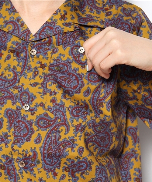BEAMS BOY(ビームスボーイ)の「○O.ペイズリー後釦襟(シャツ/ブラウス・レディース・イエロー/ネイビー・ONE SIZE)」の8枚目の写真