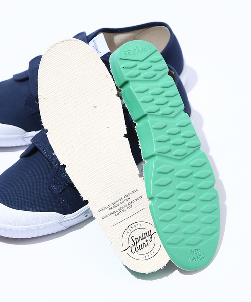 Spring Court(スプリングコート)の「【Spring Court】G2 VELCRO CANVASスニーカー(スニーカー・メンズ・ホワイト/ネイビー・43/41/42)」の9枚目の写真