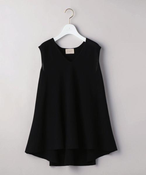 UNITED ARROWS（ユナイテッドアローズ）の「UBCS フレア ノースリーブニット（ニット/セーター・レディース・オフホワイト/コバルトブルー/ブラック・フリー）」の17枚目の写真