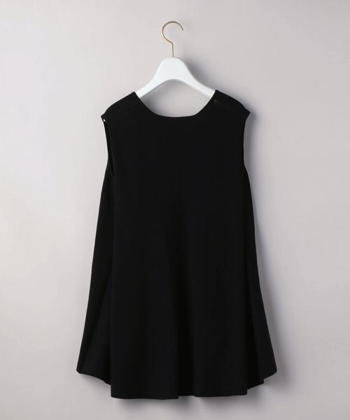 UNITED ARROWS（ユナイテッドアローズ）の「UBCS フレア ノースリーブニット（ニット/セーター・レディース・オフホワイト/コバルトブルー/ブラック・フリー）」の16枚目の写真