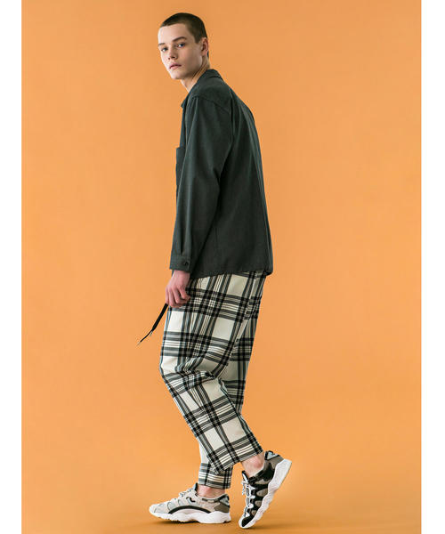 MONKEY TIME（モンキータイム）の「＜monkey time＞ TW WHITE TARTAN WIDE 1P EASY PANTS/イージーパンツ ◆（その他パンツ・メンズ・ホワイト・SMALL/LARGE/MEDIUM）」の8枚目の写真