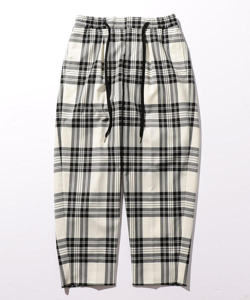 MONKEY TIME（モンキータイム）の「＜monkey time＞ TW WHITE TARTAN WIDE 1P EASY PANTS/イージーパンツ ◆（その他パンツ・メンズ・ホワイト・SMALL/LARGE/MEDIUM）」の9枚目の写真