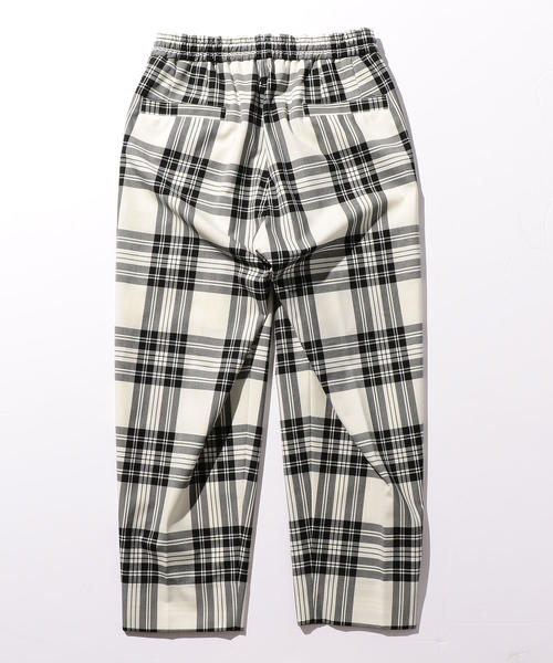 MONKEY TIME（モンキータイム）の「＜monkey time＞ TW WHITE TARTAN WIDE 1P EASY PANTS/イージーパンツ ◆（その他パンツ・メンズ・ホワイト・SMALL/LARGE/MEDIUM）」の10枚目の写真