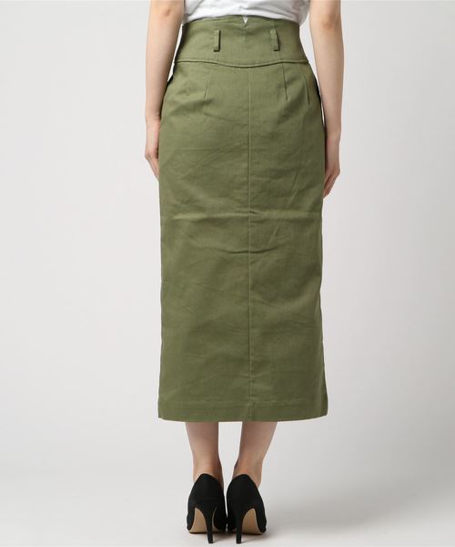 MOUSSY（マウジー）の「CORSET BELT LONG SKIRT（スカート・レディース・ブラック/ブラウン/カーキ・1/2/0）」の5枚目の写真