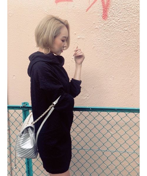 Duras デュラス の スウェットパーカーワンピ ワンピース Wear