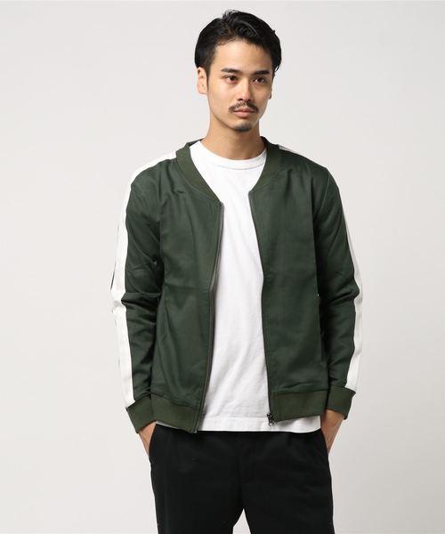 GGD SELECT(ジージーディー セレクト)の「GGD SELECT / ショルダーライン ジャージーMA-1 フライトジャケット(MA-1・メンズ・チャコールグレー/ブラック/グレー/カーキ・M/L/XL)」の10枚目の写真