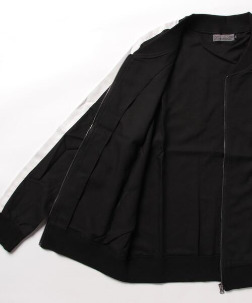 GGD SELECT(ジージーディー セレクト)の「GGD SELECT / ショルダーライン ジャージーMA-1 フライトジャケット(MA-1・メンズ・チャコールグレー/ブラック/グレー/カーキ・M/L/XL)」の5枚目の写真