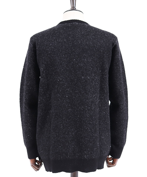 CAMBIO（カンビオ）の「mn1842-クリッピングカモ柄セーター（ニット/セーター・メンズ・ブラック系その他/ブラック系その他2/ブラック系その他3・S/M/L）」の7枚目の写真