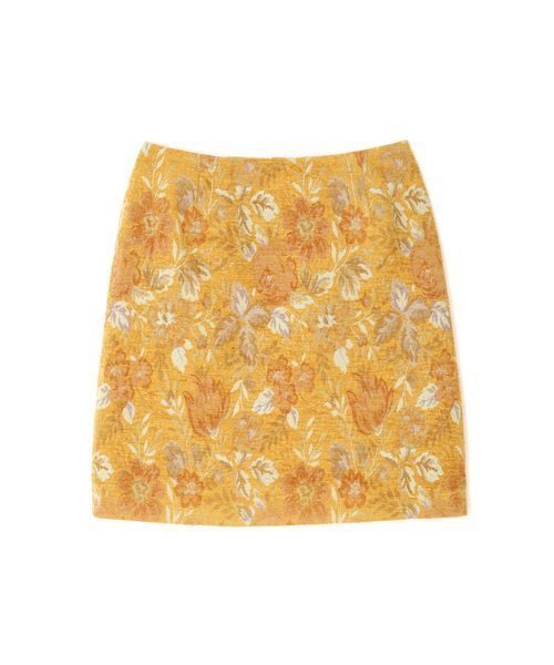 NATURAL BEAUTY BASIC（ナチュラルビューティーベーシック）の「【雑誌掲載】ジャガードスカート（スカート・レディース・イエロー系その他/ブルー系その他6・MEDIUM/SMALL/X-SMALL）」の9枚目の写真