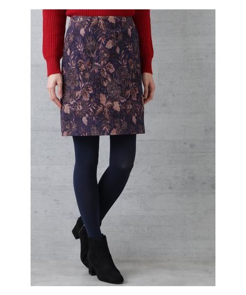 NATURAL BEAUTY BASIC（ナチュラルビューティーベーシック）の「【雑誌掲載】ジャガードスカート（スカート・レディース・イエロー系その他/ブルー系その他6・MEDIUM/SMALL/X-SMALL）」の12枚目の写真