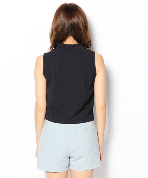 ROSE BUD(ローズバッド)の「LCTT-13233 HI-NECK SLEEVELESS CROPED TOP(Tシャツ/カットソー・レディース・ホワイト/ミント/オレンジ系その他/ネイビー・ONE SIZE)」の7枚目の写真