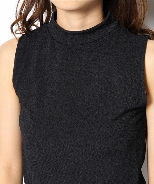 ROSE BUD(ローズバッド)の「LCTT-13233 HI-NECK SLEEVELESS CROPED TOP(Tシャツ/カットソー・レディース・ホワイト/ミント/オレンジ系その他/ネイビー・ONE SIZE)」の8枚目の写真