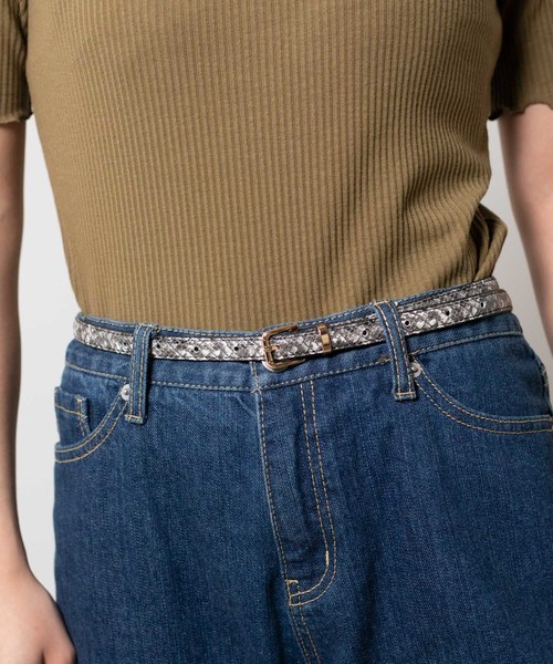 WEGO（ウィゴー）の「WEGO/細ベルト（ベルト・レディース・ホワイト/ライトグレー/ブラック/シルバー/ライトピンク/その他2/レッド/その他3/ダークベージュ/ライトベージュ/ブラウン/ダークオレンジ/パープル/その他1・FREE）」の13枚目の写真