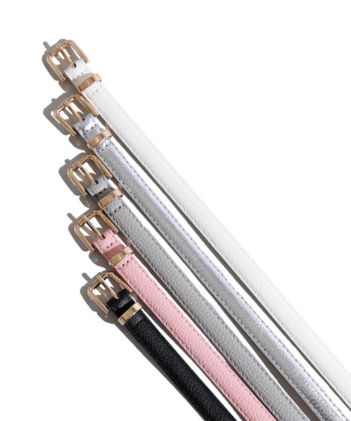 WEGO（ウィゴー）の「WEGO/細ベルト（ベルト・レディース・ホワイト/ライトグレー/ブラック/シルバー/ライトピンク/その他2/レッド/その他3/ダークベージュ/ライトベージュ/ブラウン/ダークオレンジ/パープル/その他1・FREE）」の22枚目の写真