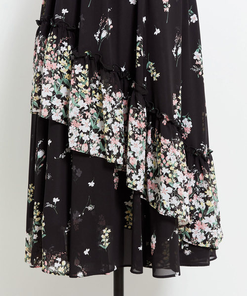 セール】パネルフラワーティアードスカート（スカート）｜Noela  