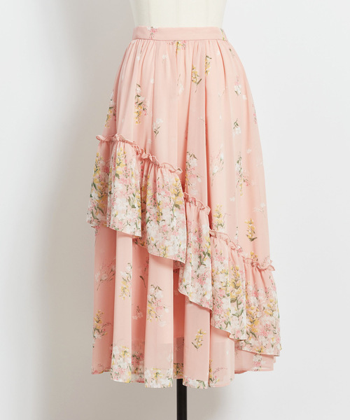 セール】パネルフラワーティアードスカート（スカート）｜Noela  