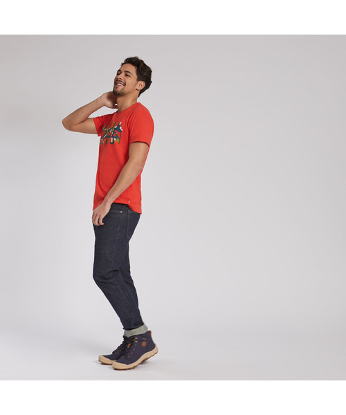 AIGLE(エーグル)の「テディ(Tシャツ/カットソー・メンズ・レッド/インディゴブルー・LARGE/X-LARGE/MEDIUM)」の5枚目の写真