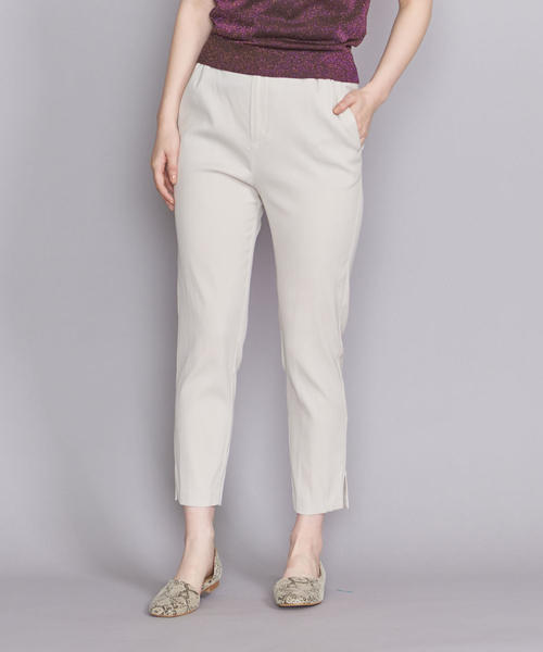 BEAUTY&YOUTH UNITED ARROWS（ビューティーアンドユースユナイテッドアローズ）の「BY ギャザーテーパード9分丈パンツ о（その他パンツ・レディース・ブラック/ナチュラル/コバルトブルー・SMALL/LARGE/MEDIUM）」の2枚目の写真