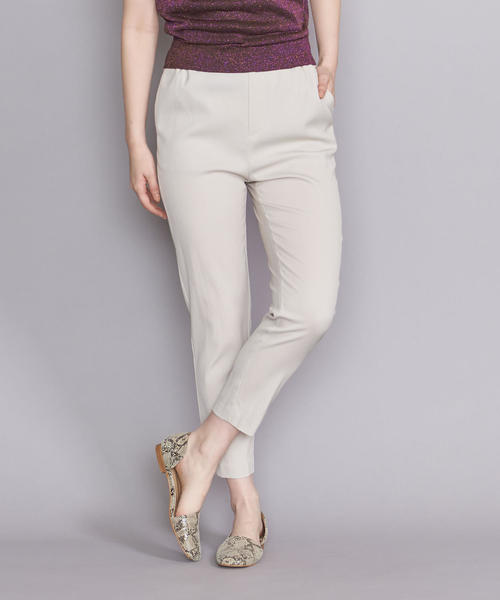 BEAUTY&YOUTH UNITED ARROWS（ビューティーアンドユースユナイテッドアローズ）の「BY ギャザーテーパード9分丈パンツ о（その他パンツ・レディース・ブラック/ナチュラル/コバルトブルー・SMALL/LARGE/MEDIUM）」の7枚目の写真