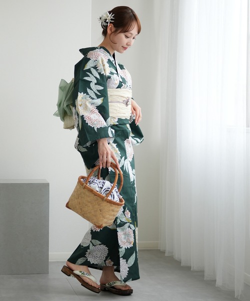 選べる浴衣3点セット utataneオリジナルデザイン 国内染色（浴衣